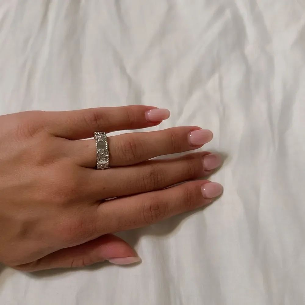 Diamond Flower ring M614 - Picture 4 of 4